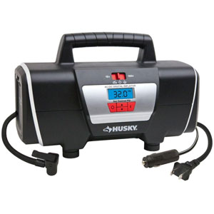 Husky 12-Volt / 120-Volt car and home Inflator